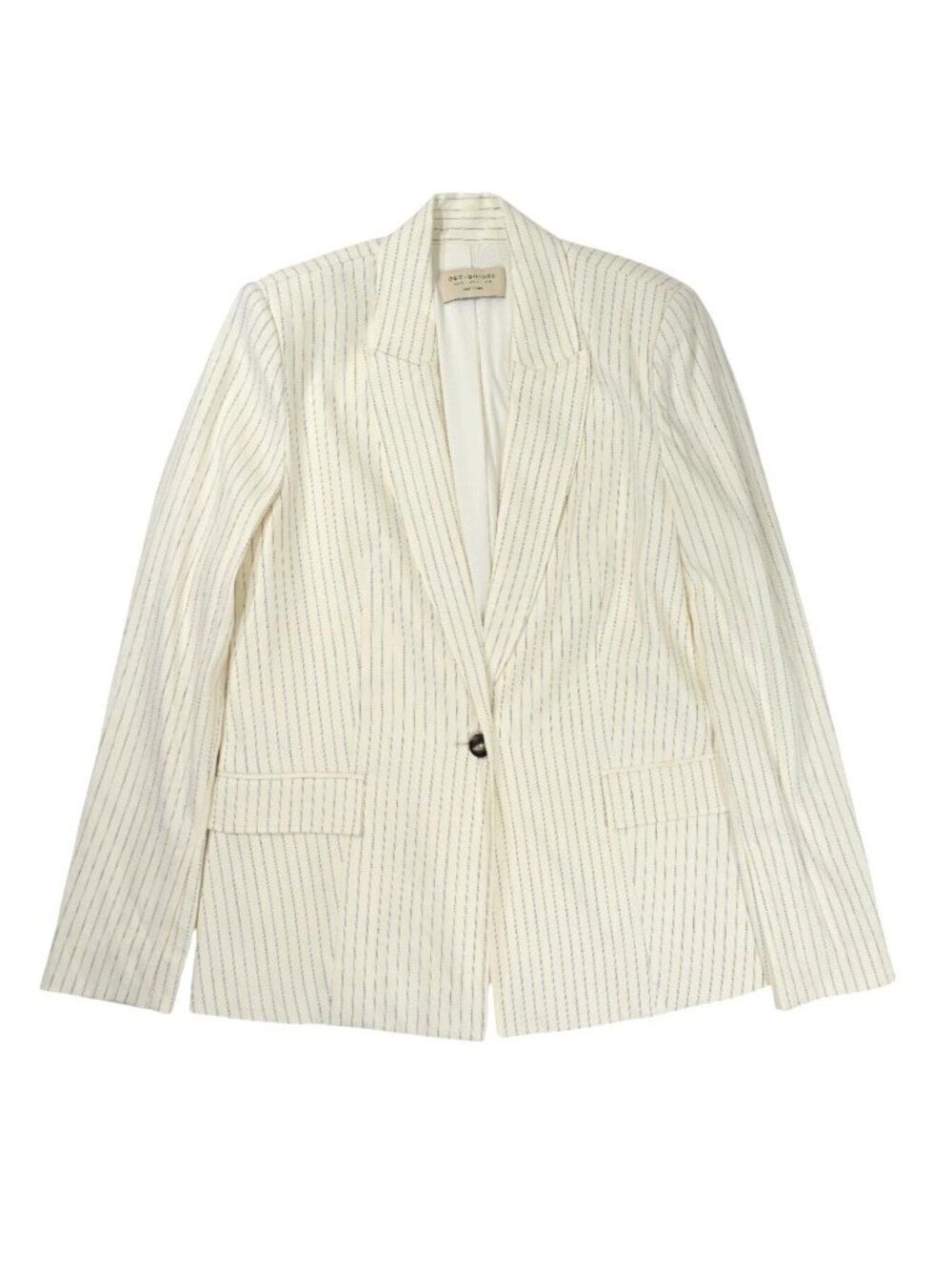 Bec & Bridge Lou Pinstripe Blazer in Ivory